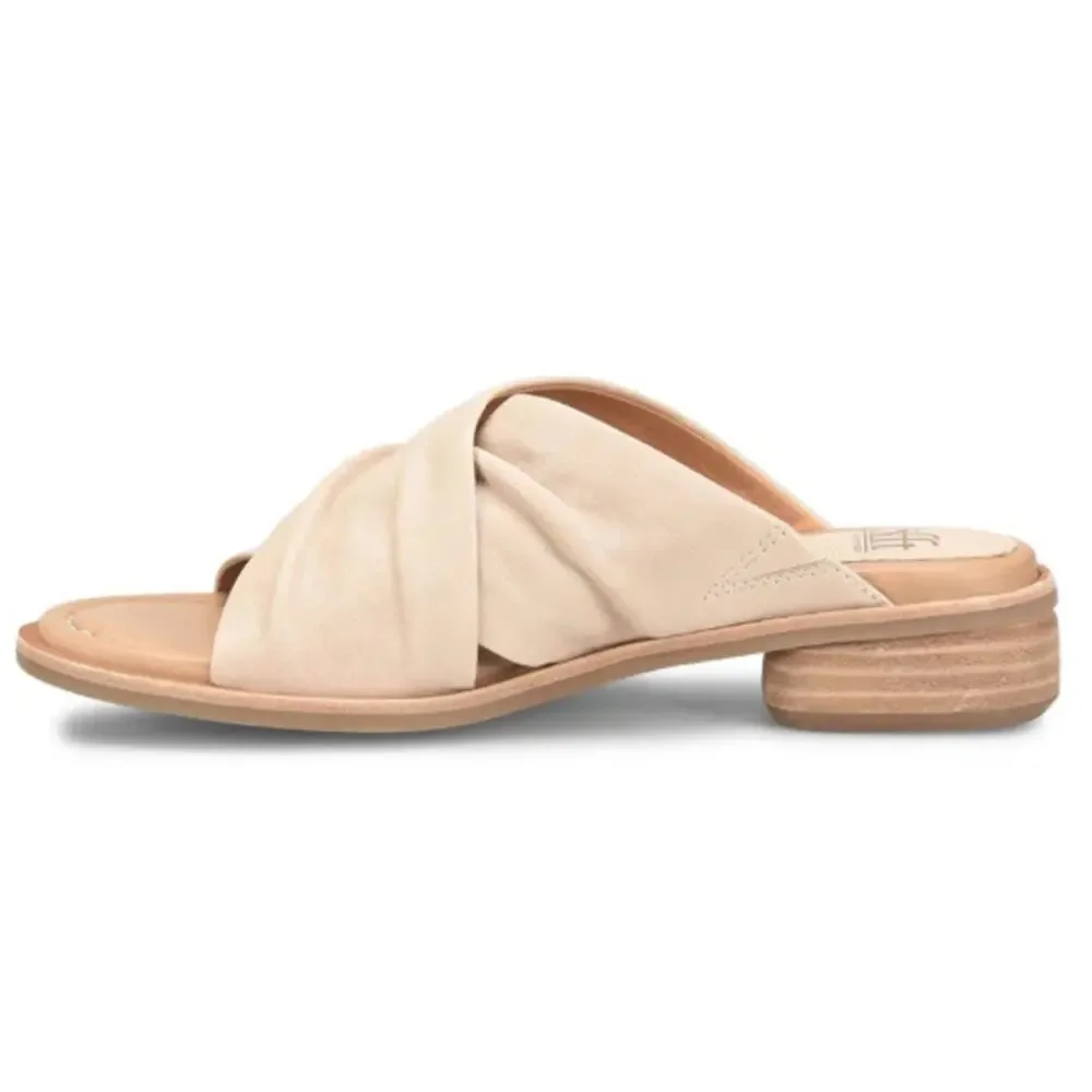 Sofft Women's The Heel Tapioca Gray Fallon Slide Sandals Size 7